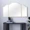 31'' Gold Traditional Metal Trifold Wall Mirror